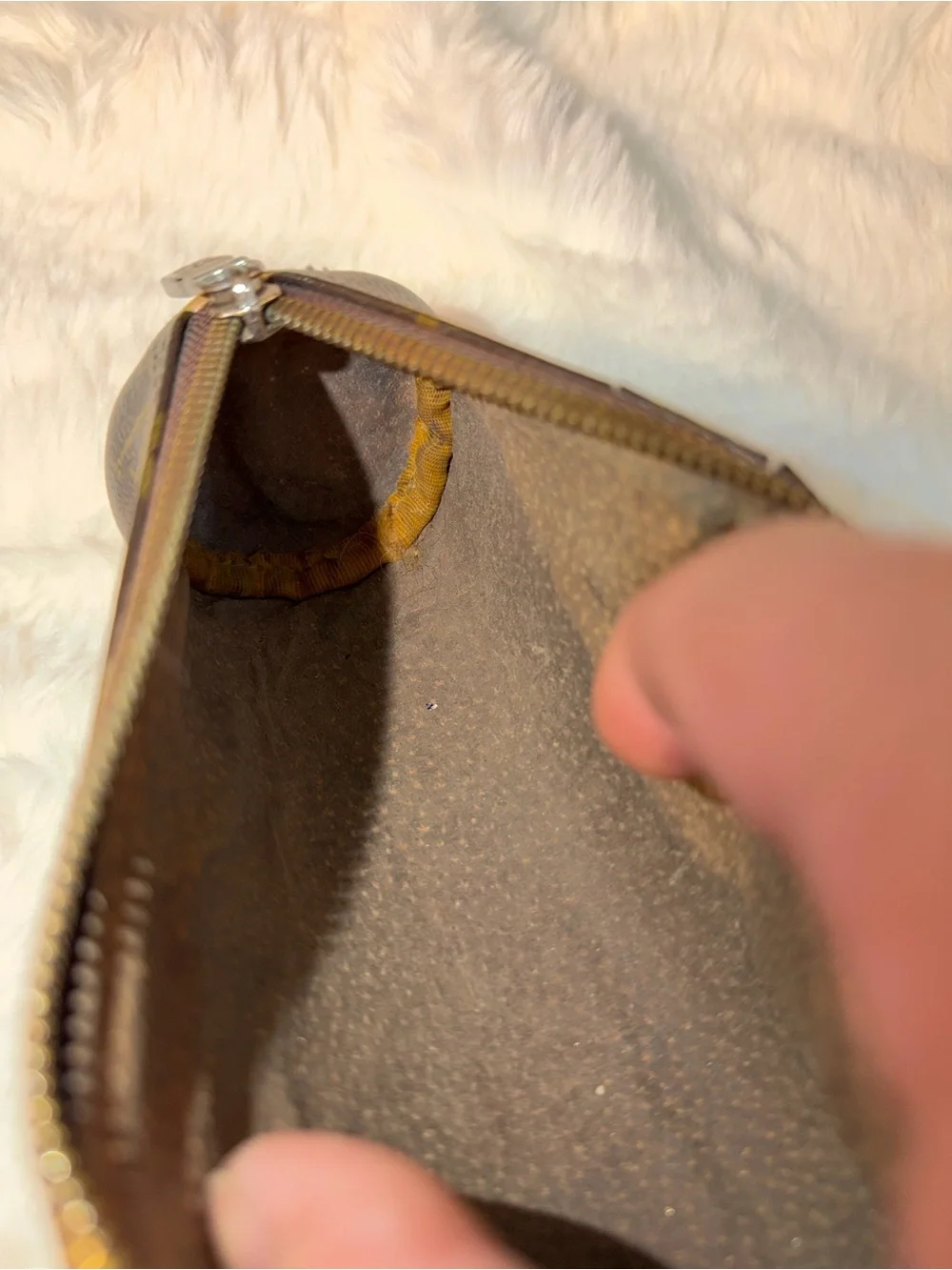 Authentic Vintage Louis Vuitton Monogram Papillon Pouch / Trousse Ronde.